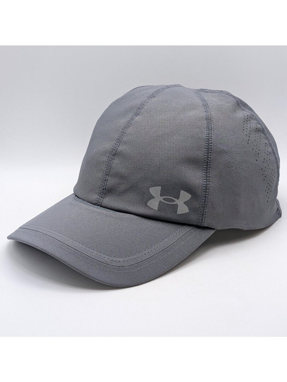 Under Armour Hat Cap Gray Adjustable Strap Back Unisex Running Lightweight Golf